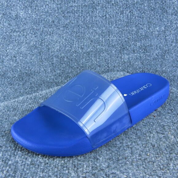 Calvin Klein CMAKRON Men Slide Sandals Size 9 Medium Clear Synthetic Slip On - Picture 1 of 9